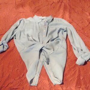 women's lightweight denim blouse